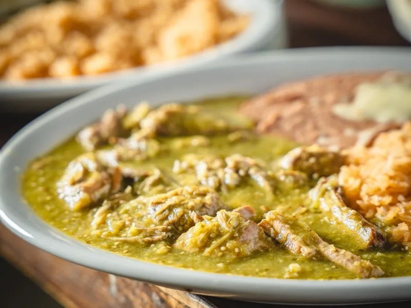 Chile verde at El Metate Soddy-Daisy